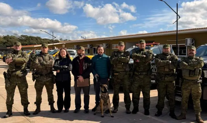 BPFRON recebe em Guaíra visita do cônsul-geral dos Estados Unidos