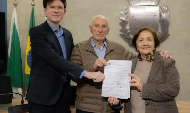 Câmara aprova título de Cidadão Honorário para Antonio Domingos Cabral Pelanda