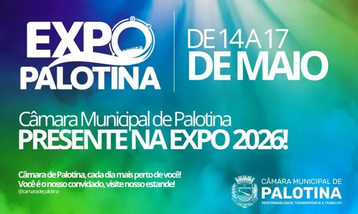 Câmara Municipal de Palotina promove programação especial em seu estande durante a Expo Palotina 2026