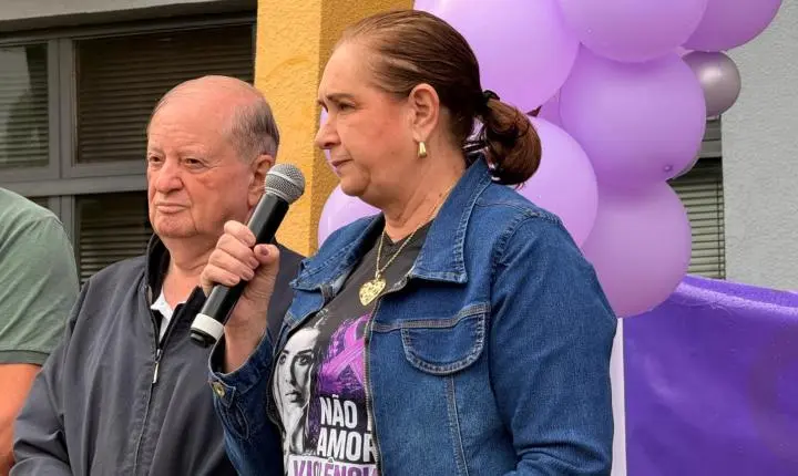 Caminhada do Agosto Lilás mobiliza Terra Roxa no combate à violência contra a mulher