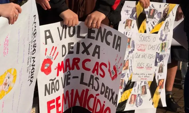 Caminhada do Agosto Lilás mobiliza Terra Roxa no combate à violência contra a mulher