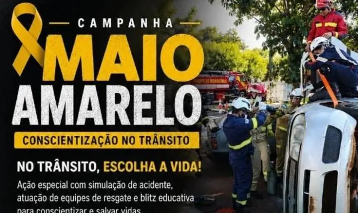 Campanha Maio Amarelo promove simulação de acidente nesta sexta-feira em Palotina
