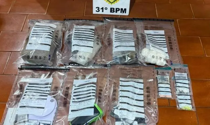 Casal é preso por tráfico de drogas após denúncia e grande apreensão em Palotina