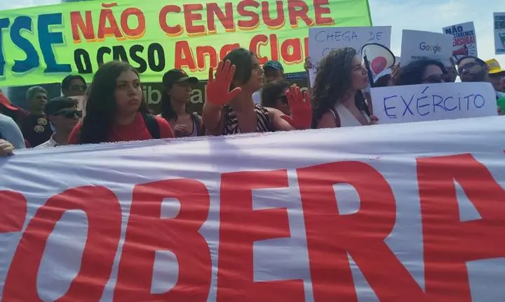 Caso Ana Clara gera protesto em Brasília contra decisão do TSE