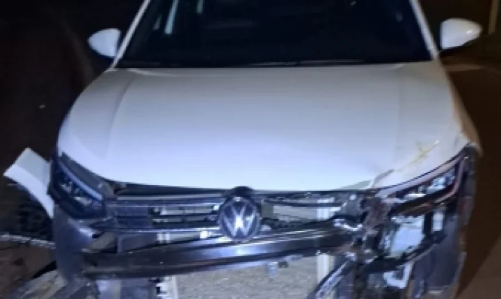 Colisão entre Amarok e Virtus deixa um ferido na PR-182 entre Palotina e Maripá