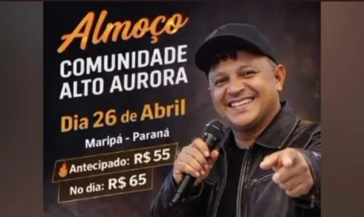 Comunidade Alto Aurora promove almoço festivo em Maripá no dia 26 de abril