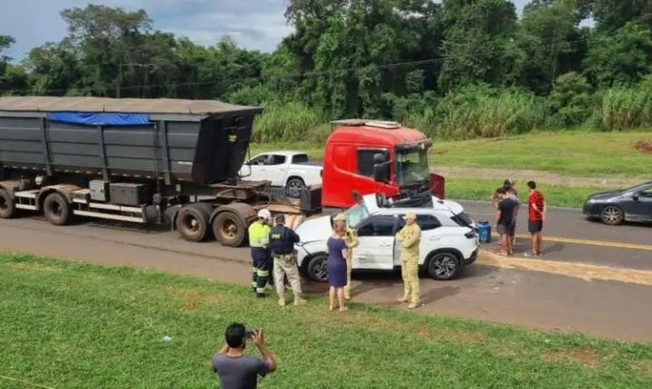Criança de Toledo morre e mãe fica gravemente ferida em acidente na BR-277