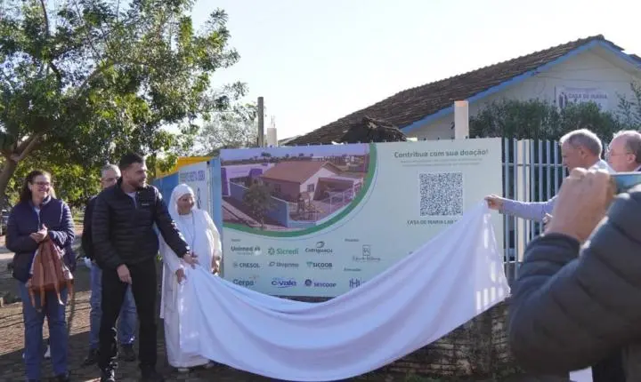 Dia Internacional do Cooperativismo marca início das obras do novo espaço na Casa de Maria em Palotina