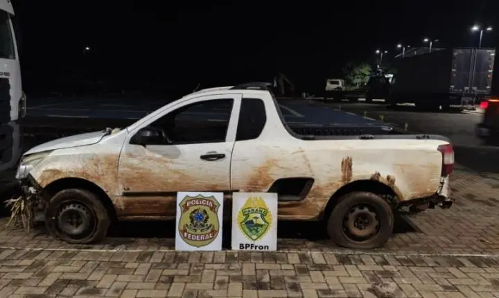 Dois carros com cigarros são apreendidos após perseguição no interior de Guaíra