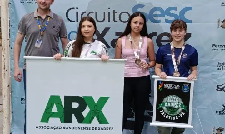 Enxadristas de Palotina conquistam três medalhas em etapa regional do Circuito Sesc