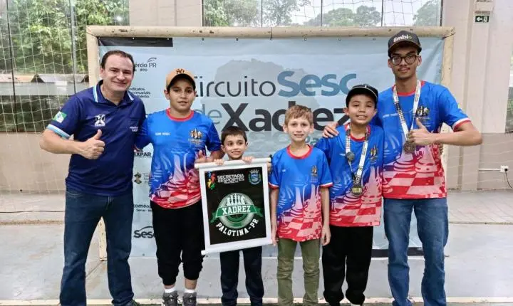 Enxadristas de Palotina conquistam três medalhas em etapa regional do Circuito Sesc