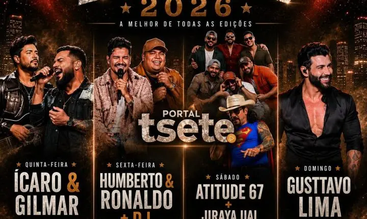 Expo Assis 2026 anuncia programação de shows com grandes nomes da música brasileira