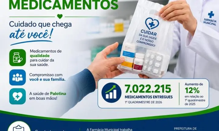 Farmácia Municipal amplia atendimento e registra aumento na entrega de medicamentos em Palotina