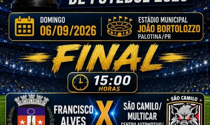 Francisco Alves e São Camilo decidem a 4ª Taça Nelvo Holz de Futebol neste domingo