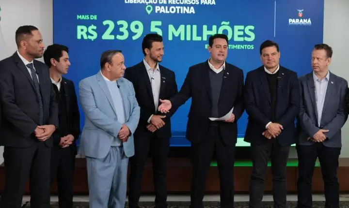 Governador Ratinho Junior recebe Rodrigo Ribeiro e destaca liberação de R$ 239,5 milhões em recursos