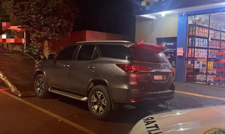 Hilux furtada em Goioerê é recuperada em Palotina pela PM após perseguição estratégica