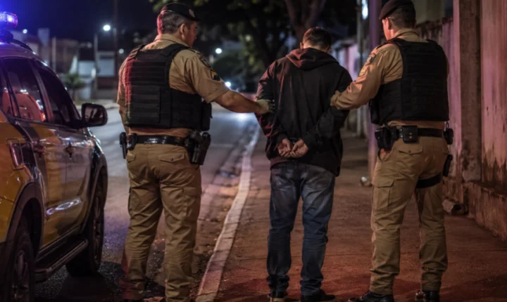 Homem com mandado de prisão em aberto é preso pela Polícia Militar no Por do Sol em Palotina
