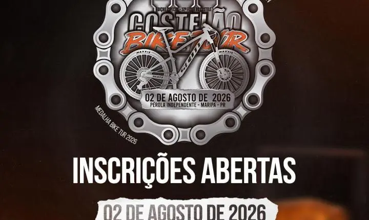 Inscrições estão abertas para o 3º Costelão Bike Tour no município de Maripá