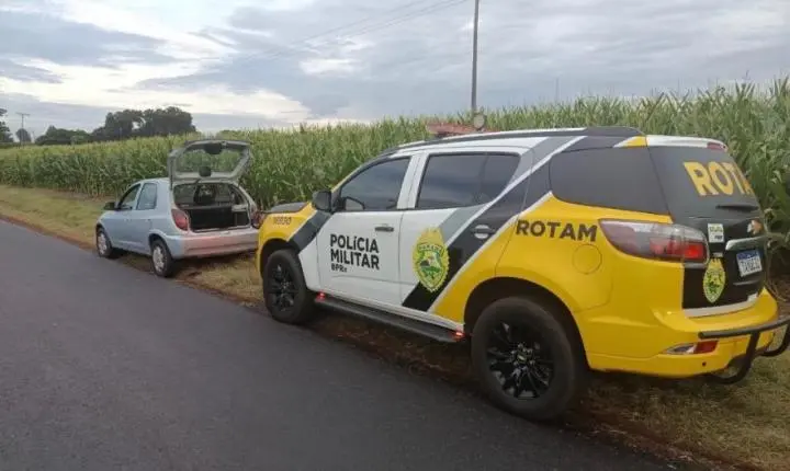 Jovem de 23 anos é preso com quase 2 kg de skunk na PR-364 após sair de Terra Roxa