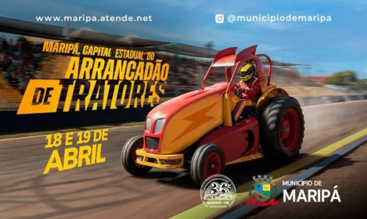 Maripá celebra 36 anos com Arrancadão de Tratores e shows neste fim de semana