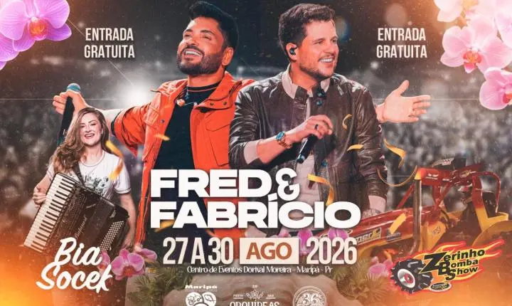 Maripá divulga programação oficial da 26ª Festa das Orquídeas e do Peixe