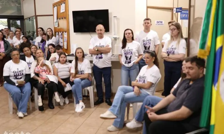 Maripá promove ação de conscientização contra a violência à mulher mesmo com chuva