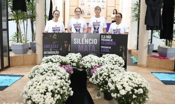 Maripá promove ação de conscientização contra a violência à mulher mesmo com chuva