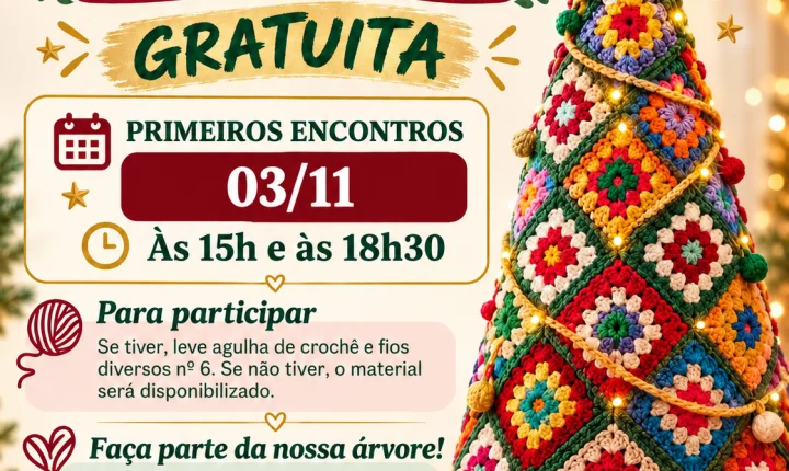 Maripá terá segundo encontro de oficina gratuita de crochê para árvore de Natal