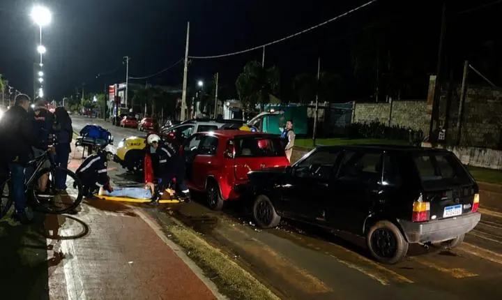 Motorista embriagado, sem CNH, é preso após provocar colisão traseira em Palotina