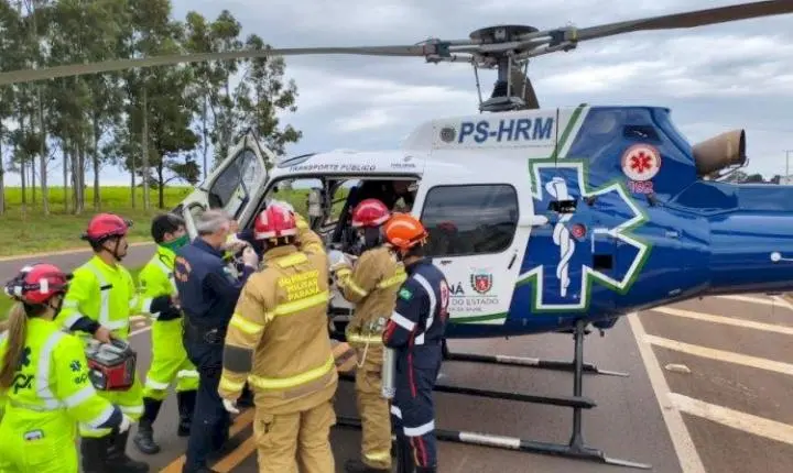 Mulher morre e outra fica ferida em acidente na PR-272 entre Francisco Alves e Iporã