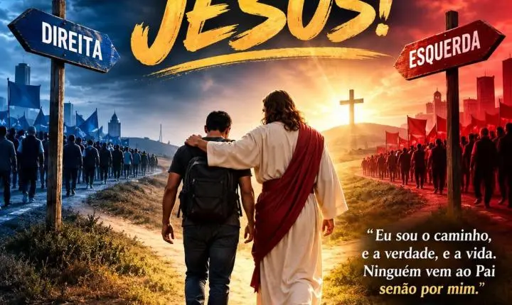 NEM DIREITA, NEM ESQUERDA. É TEMPO DE SEGUIR A JESUS!