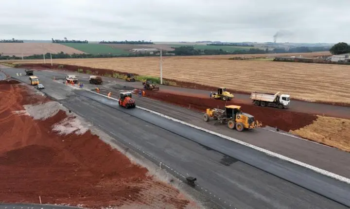 Obras do contorno viário de Palotina estão 91% concluídas