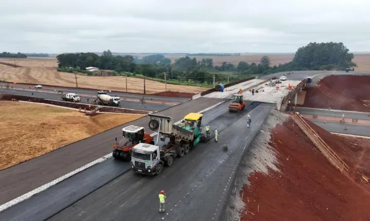 Obras do contorno viário de Palotina estão 91% concluídas