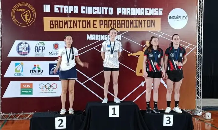 Palotina Badminton conquista seis medalhas no Circuito Paranaense em Maringá