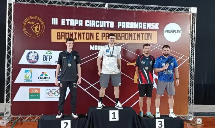 Palotina Badminton conquista seis medalhas no Circuito Paranaense em Maringá