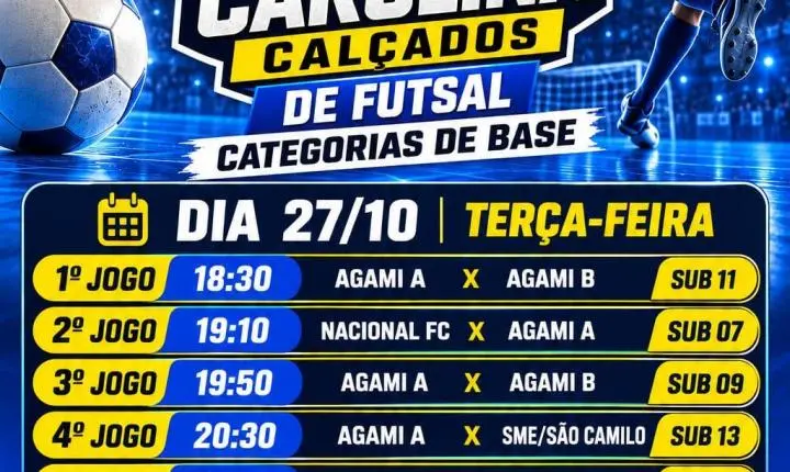 Palotina define campeões da Taça Carolina Calçados nesta terça-feira