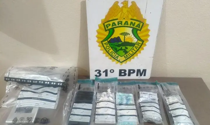 Polícia Militar apreende cocaína, maconha e dinheiro durante ação contra tráfico em Palotina