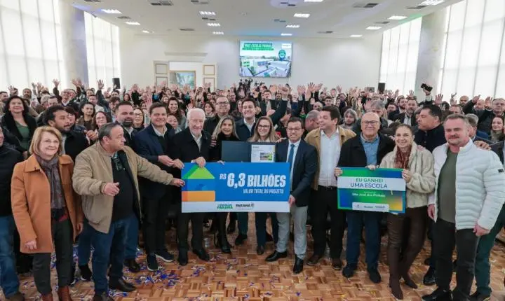 Prefeito Rodrigo Ribeiro participa de anúncio de nova escola para Palotina