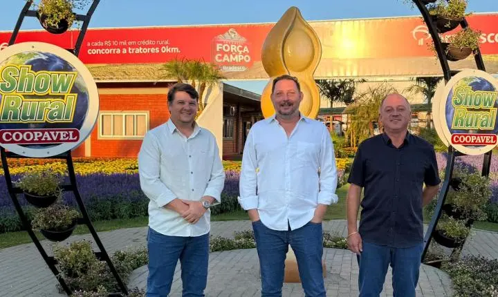 Prefeito Rodrigo Schanoski lidera articulações no Show Rural Coopavel e celebra investimento histórico para Maripá