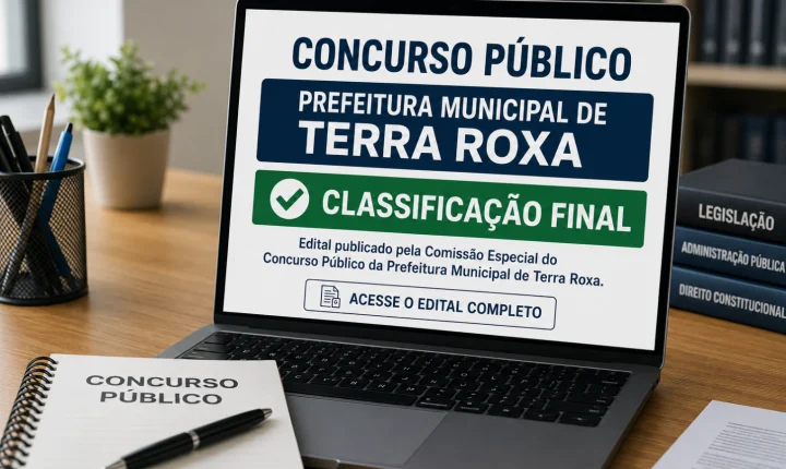 Prefeitura de Terra Roxa divulga classificação final de concurso público