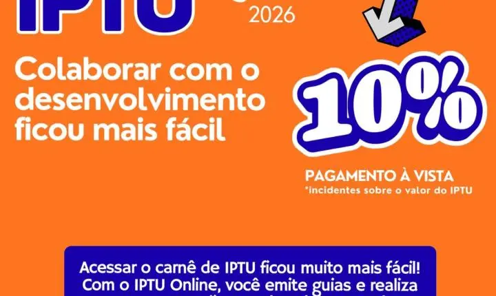 Prefeitura de Terra Roxa terá atendimento especial para emissão e pagamento do IPTU com desconto