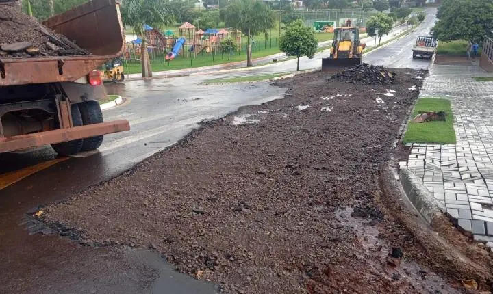 Prefeitura inicia obras de restauração na Rua Arati, próximo ao Lago Municipal