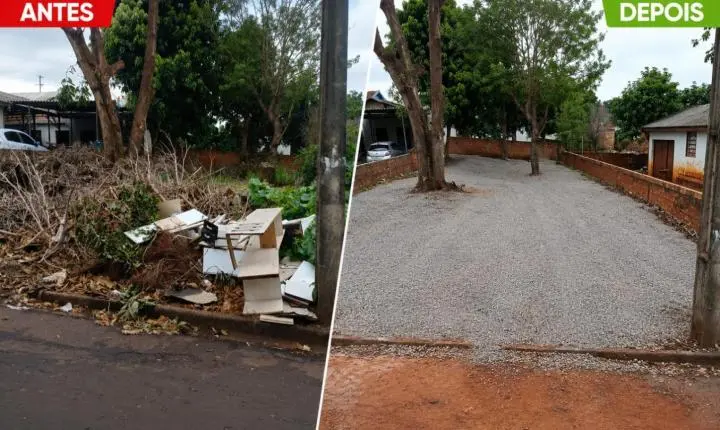 Prefeitura limpa área no Jardim Primavera e reforça combate ao descarte irregular de lixo