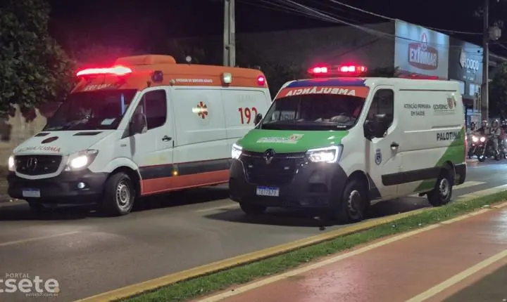 Queda de moto é registrada na noite desta quinta-feira em Palotina