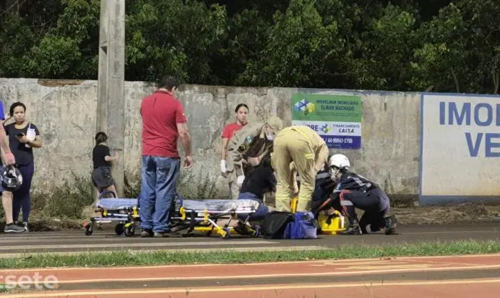 Queda de moto é registrada na noite desta quinta-feira em Palotina