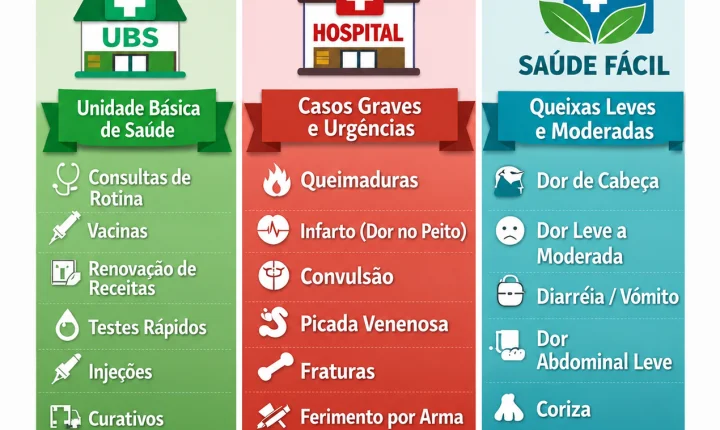 Secretaria de Saúde orienta população sobre o local correto para atendimento médico