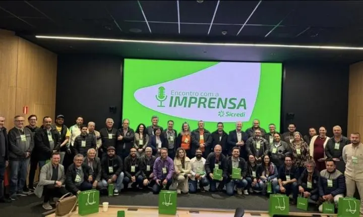 Sicredi destaca cooperativismo e desenvolvimento regional em encontro com a imprensa em Palotina