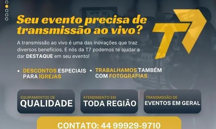 T7 Transmissões: Inovação e Qualidade para Eventos em Toda