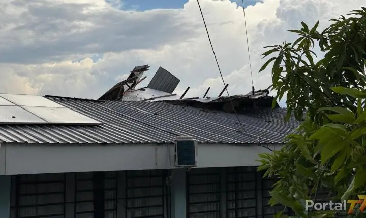 Temporal causa danos em residências, derruba árvores e deixa parte de Maripá sem energia