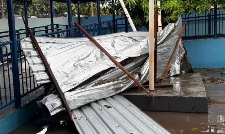 Temporal causa danos em residências, derruba árvores e deixa parte de Maripá sem energia